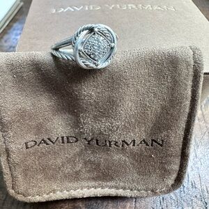 David Yurman Silver and Diamond Ring